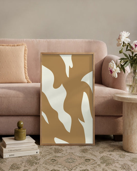 SENT Studio - Bohemian Poster No. 21 - framed print in a styled room
