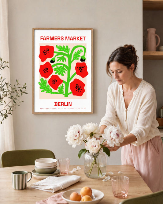 SENT Studio - Artistic Poster No. 9 - framed print in a styled room