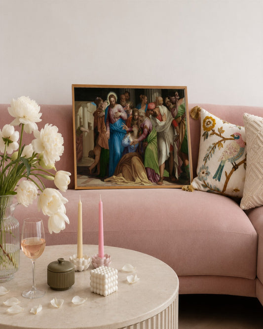 Renaissance Masters - Renaissance Masterpiece No. 246 - framed print in a styled room