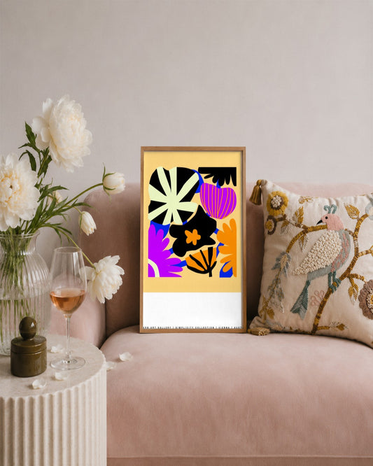 SENT Studio - Artistic Poster No. 37 - framed print in a styled room