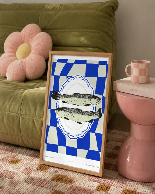 SENT Studio - Cravings Poster No. 17 - framed print in a styled room
