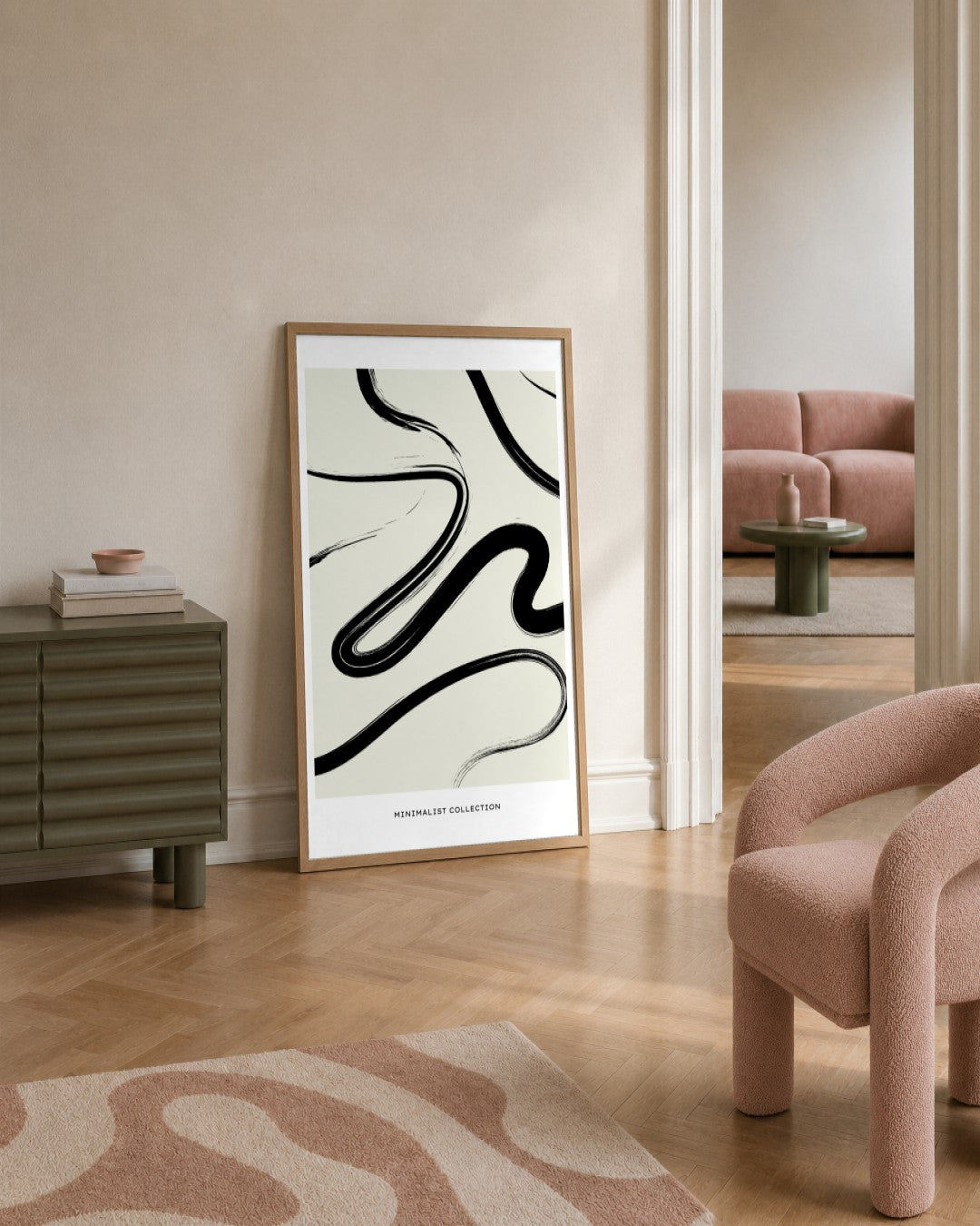 SENT Studio - Bohemian Poster No. 52 - framed print in a styled room