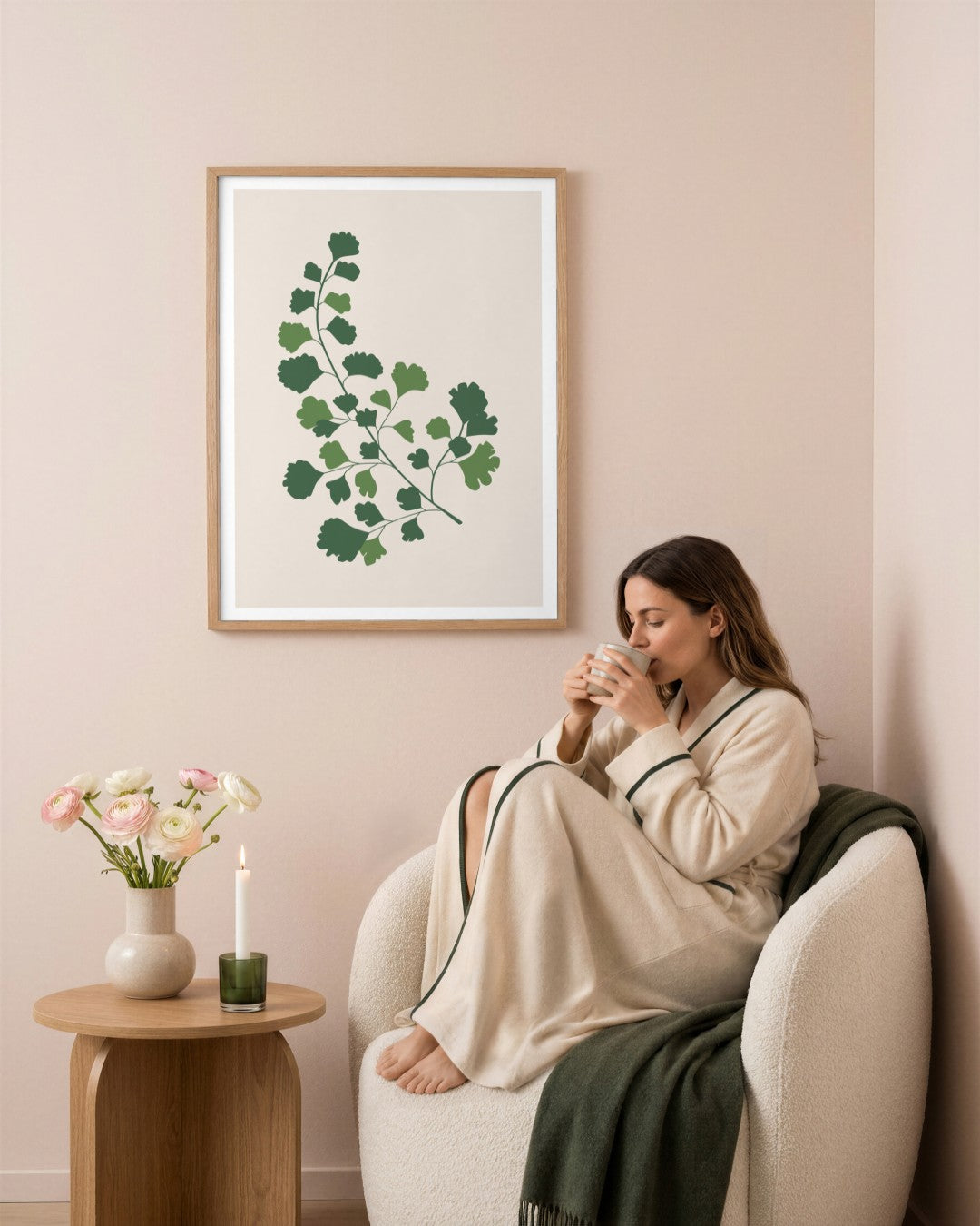 SENT Studio - Botanical Poster No. 61 - framed print in a styled room