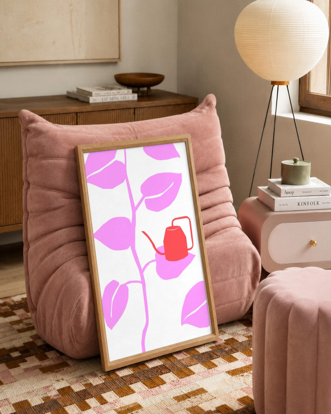 SENT Studio - Abstract Poster No. 70 - framed print in a styled room