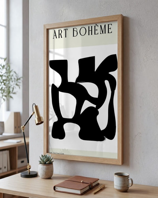 SENT Studio - Bohemian Poster No. 78 - framed print in a styled room