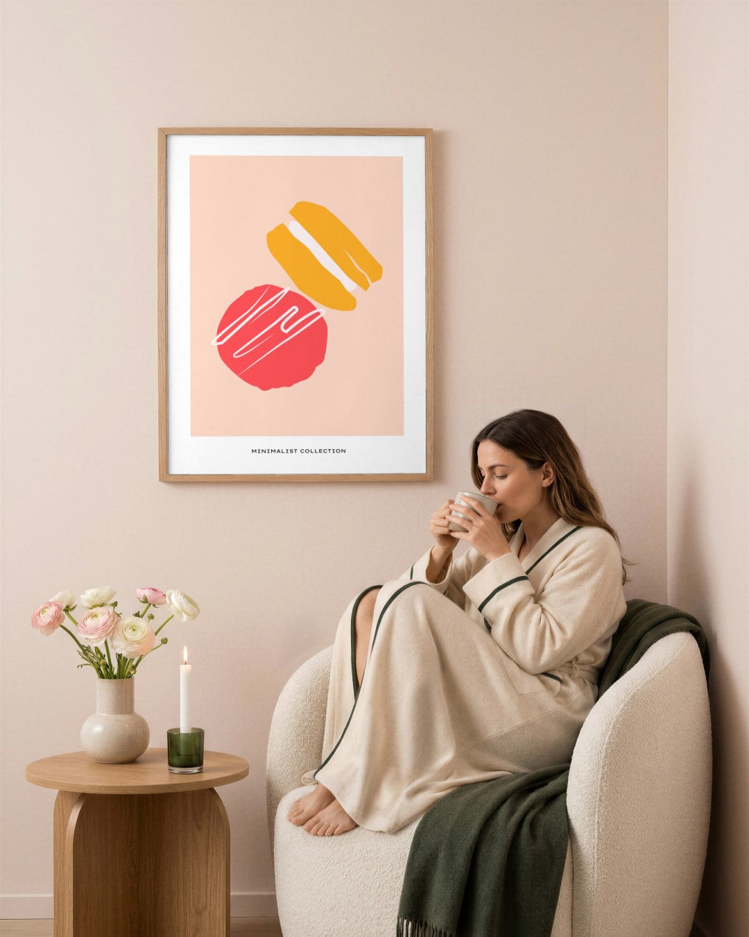SENT Studio - Abstract Poster No. 62 - framed print in a styled room