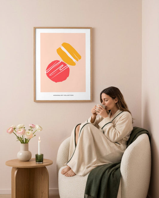 SENT Studio - Abstract Poster No. 62 - framed print in a styled room