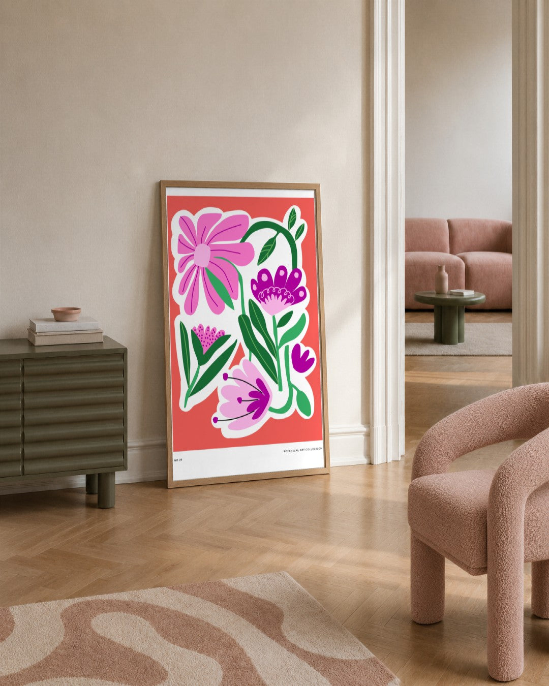 SENT Studio - Aesthetic Poster No. 29 - framed print in a styled room