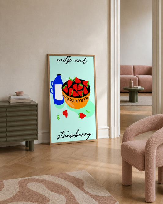 SENT Studio - Artistic Poster No. 6 - framed print in a styled room