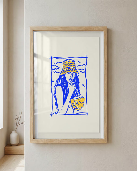 SENT Studio - Cravings Poster No. 54 - framed print in a styled room