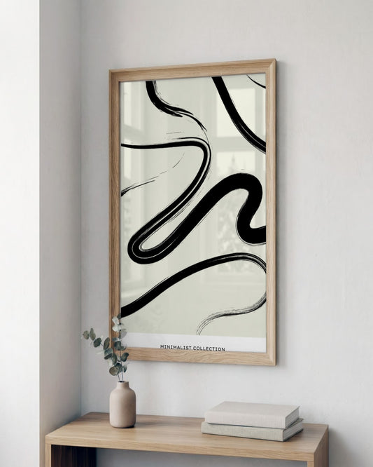 SENT Studio - Bohemian Poster No. 52 - framed print in a styled room