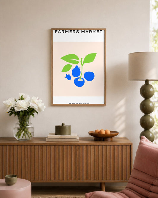 SENT Studio - Abstract Poster No. 61 - framed print in a styled room