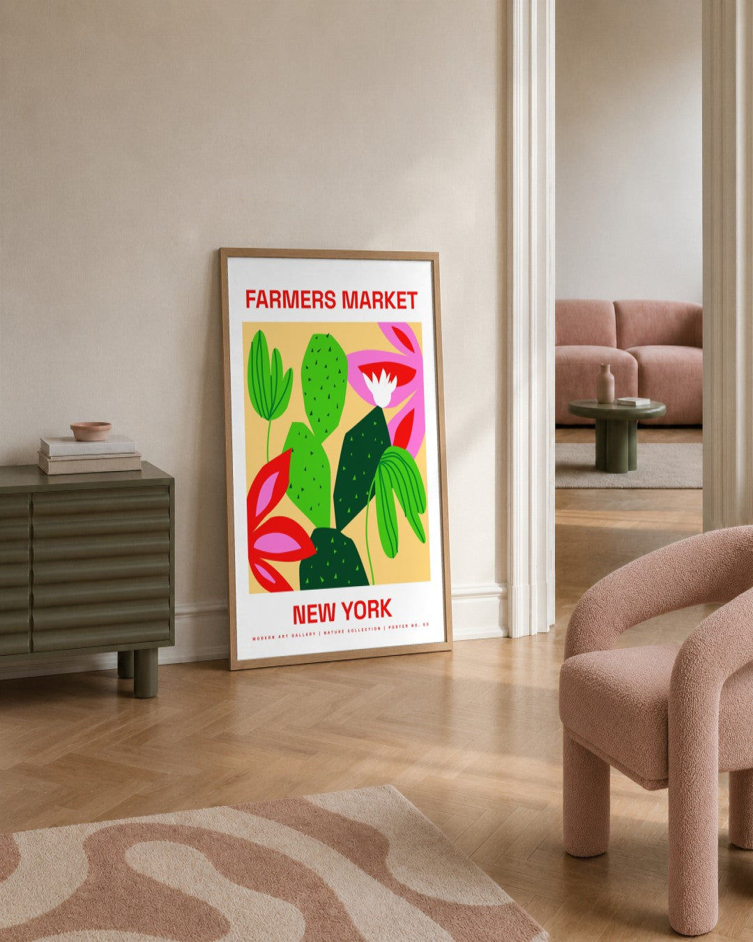 SENT Studio - Artistic Poster No. 50 - framed print in a styled room