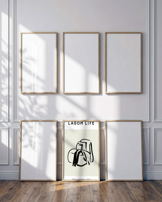 SENT Studio - Bohemian Poster No. 44 - framed print in a styled room