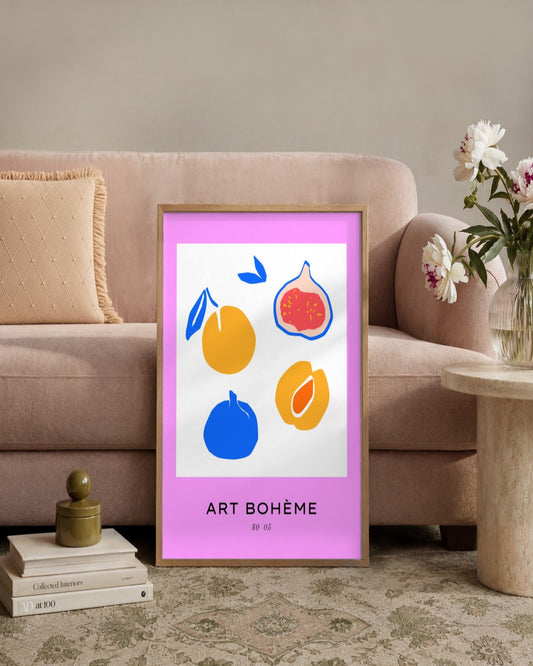 SENT Studio - Abstract Poster No. 35 - framed print in a styled room