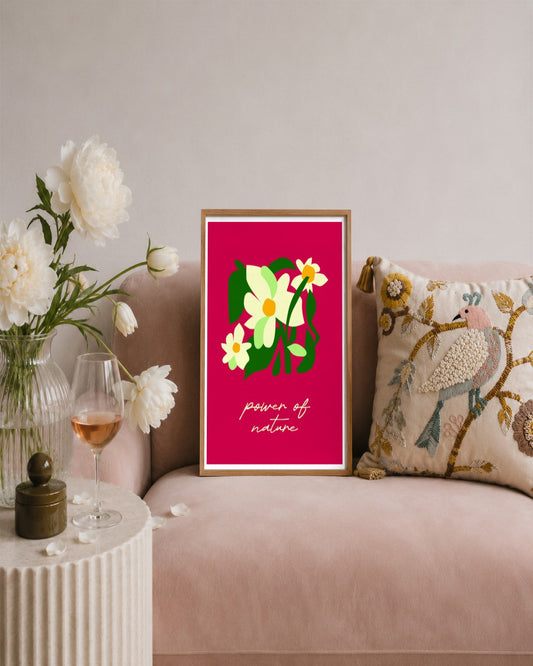 SENT Studio - Artistic Poster No. 15 - framed print in a styled room