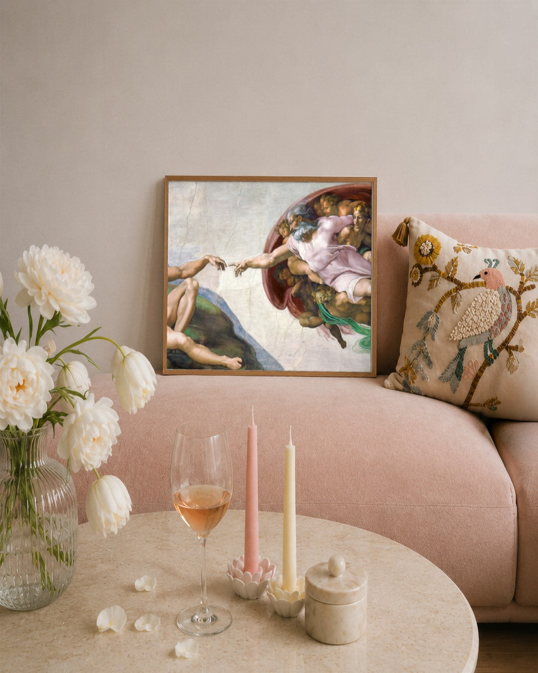 Renaissance Masters - Renaissance Masterpiece No. 295 - framed print in a styled room