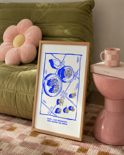SENT Studio - Cravings Poster No. 41 - framed print in a styled room