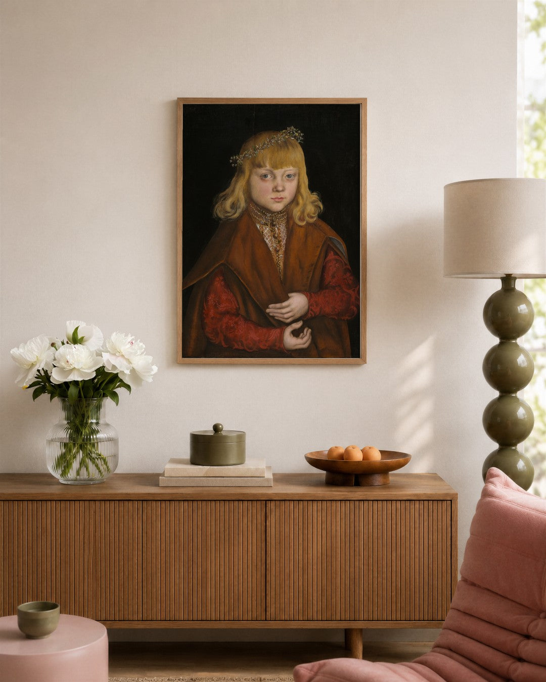 Renaissance Masters - Renaissance Masterpiece No. 217 - framed print in a styled room
