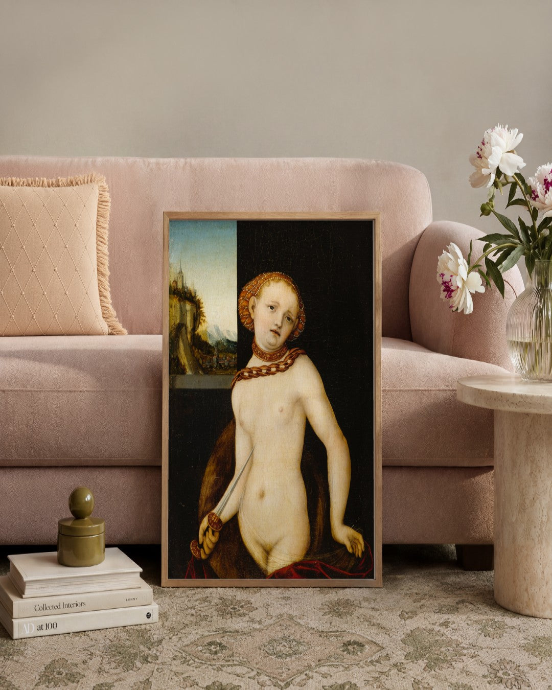 Renaissance Masters - Renaissance Masterpiece No. 203 - framed print in a styled room