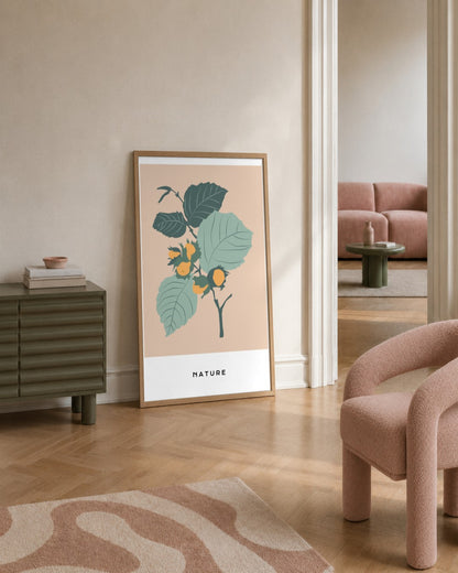 SENT Studio - Botanical Poster No. 69 - framed print in a styled room