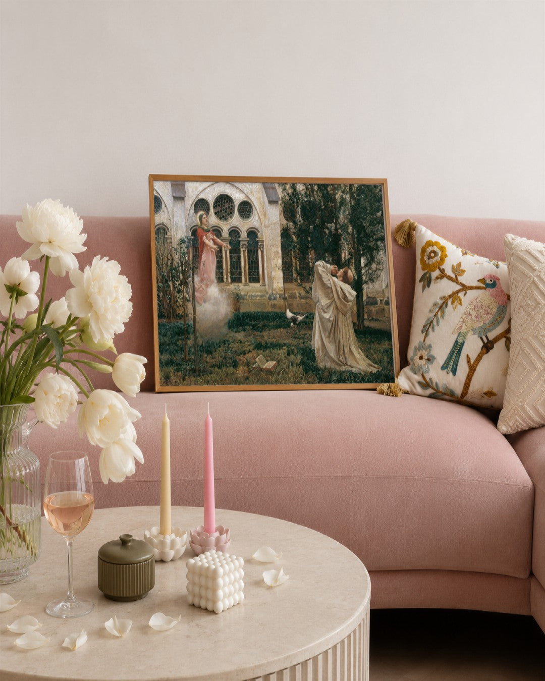 Renaissance Masters - Renaissance Masterpiece No. 397 - framed print in a styled room