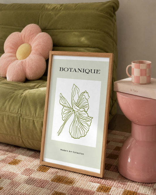 SENT Studio - Blooming Flowers Poster No. 45 - framed print in a styled room