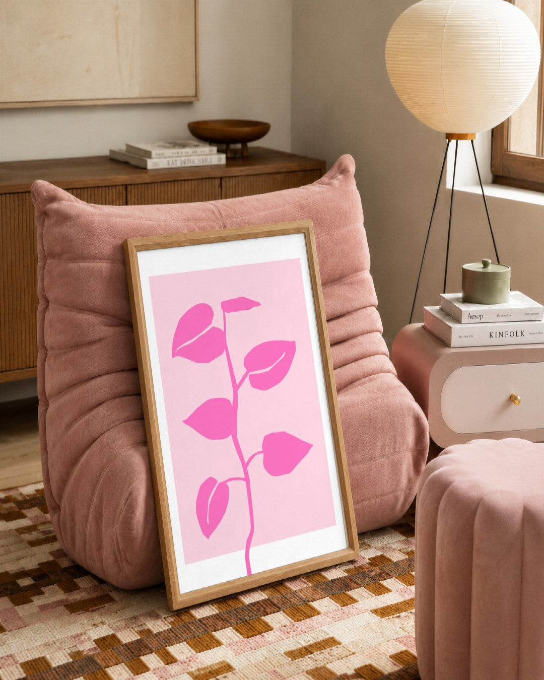 SENT Studio - Abstract Poster No. 51 - framed print in a styled room