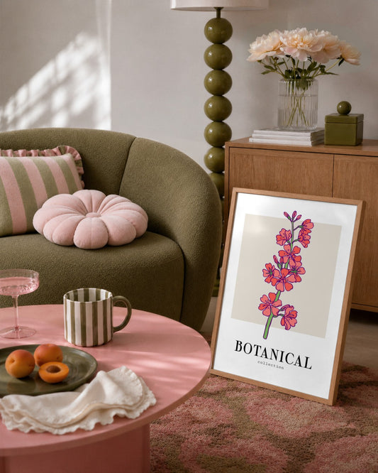 SENT Studio - Flower Poster No. 16 - framed print in a styled room