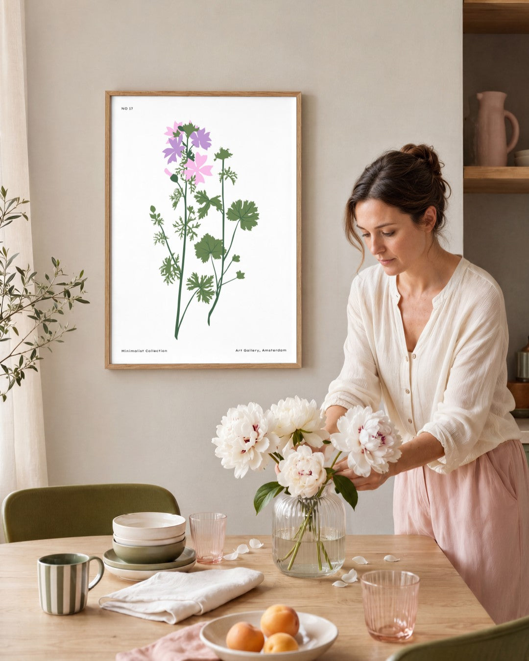SENT Studio - Botanical Poster No. 40 - framed print in a styled room