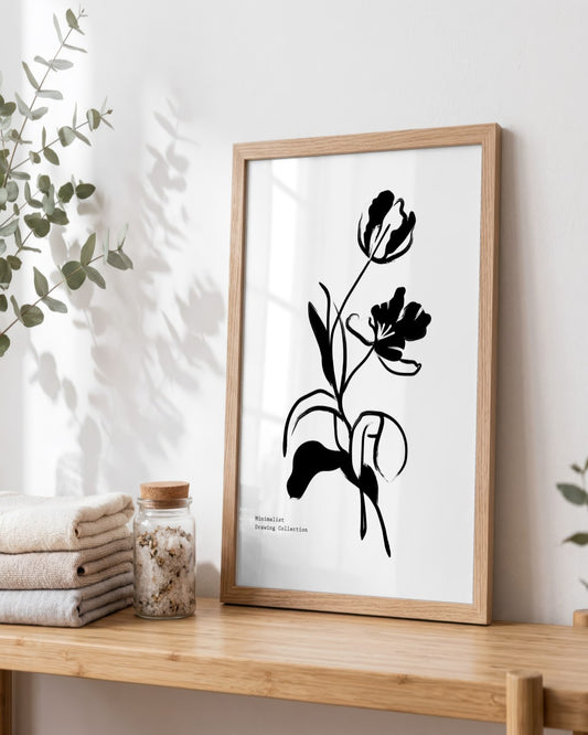 SENT Studio - Bohemian Poster No. 30 - framed print in a styled room