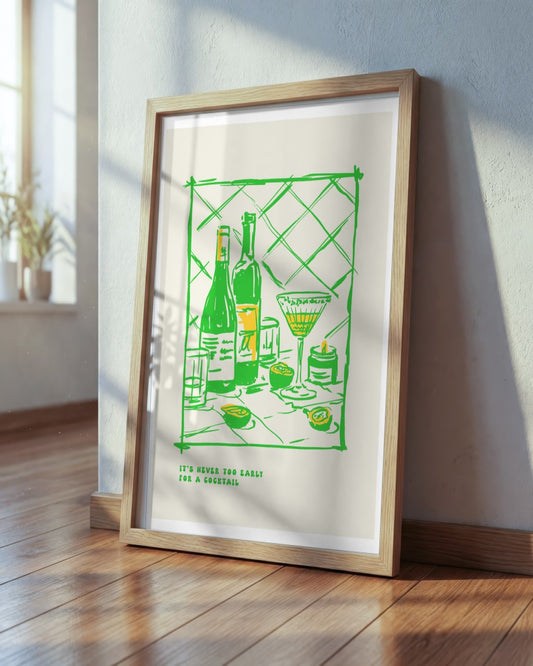 SENT Studio - Cravings Poster No. 49 - framed print in a styled room