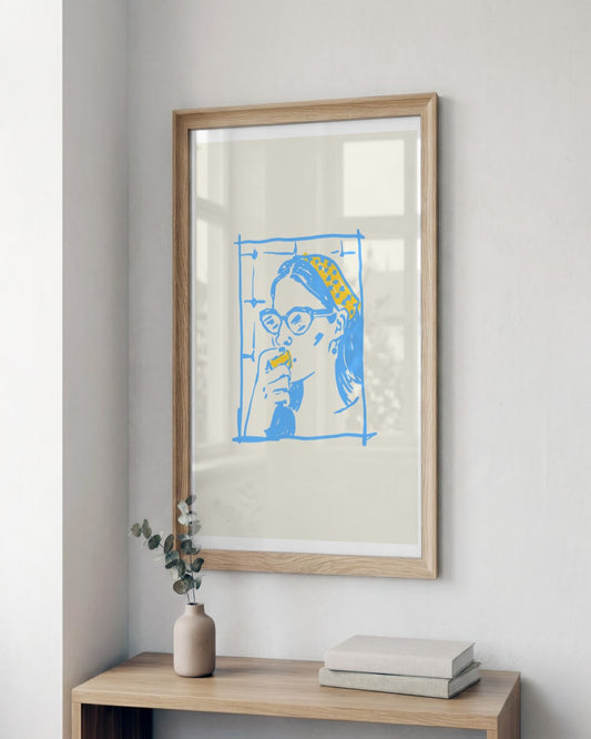 SENT Studio - Cravings Poster No. 51 - framed print in a styled room