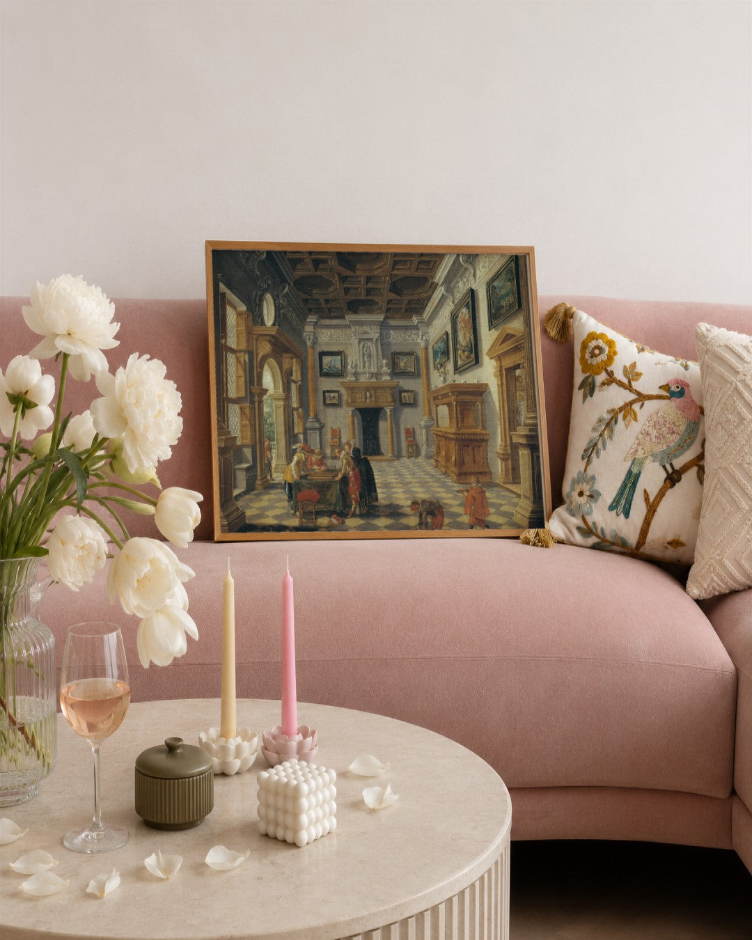 Renaissance Masters - Renaissance Masterpiece No. 195 - framed print in a styled room