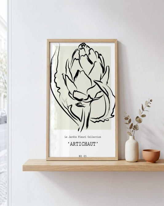 SENT Studio - Bohemian Poster No. 62 - framed print in a styled room