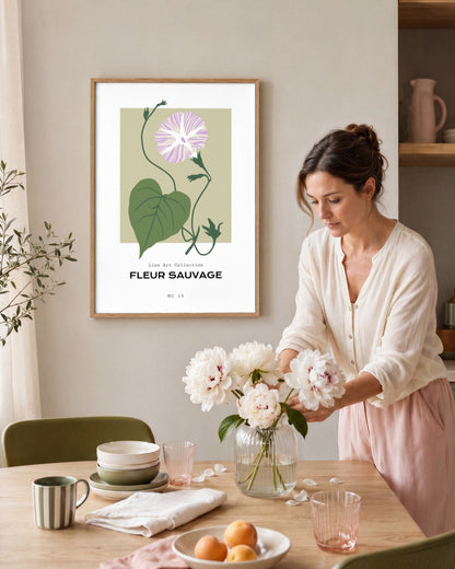 SENT Studio - Botanical Poster No. 50 - framed print in a styled room