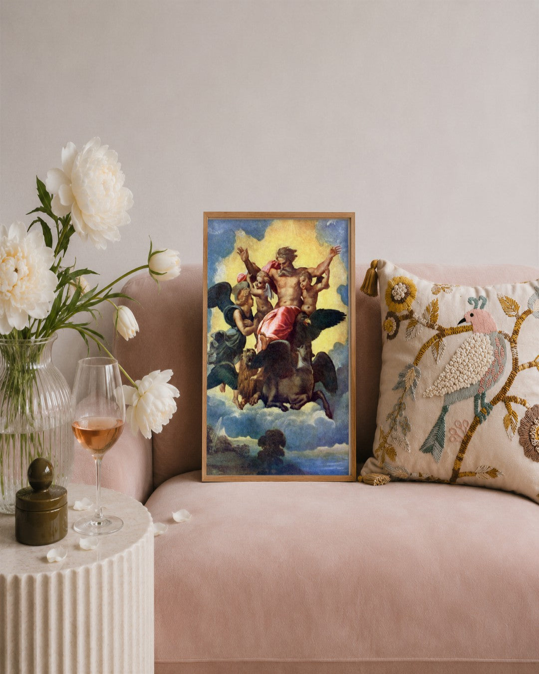 Renaissance Masters - Renaissance Masterpiece No. 327 - framed print in a styled room