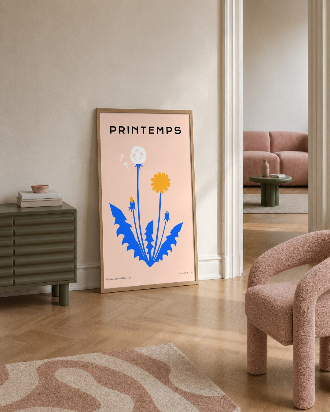 SENT Studio - Abstract Poster No. 16 - framed print in a styled room