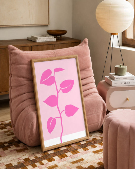 SENT Studio - Abstract Poster No. 51 - framed print in a styled room
