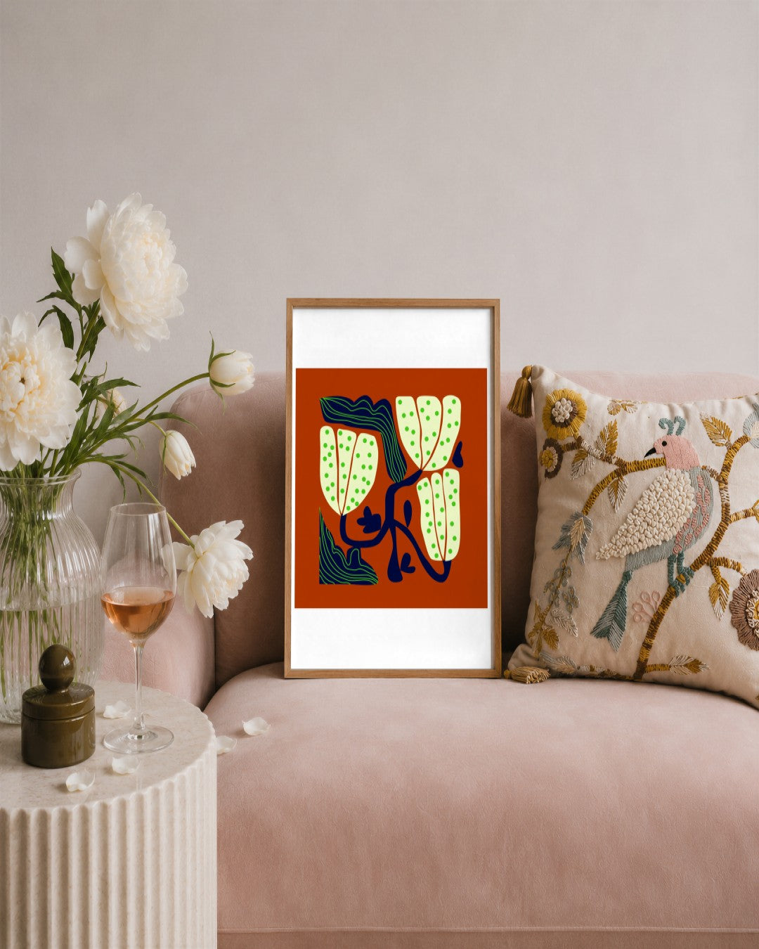 SENT Studio - Artistic Poster No. 33 - framed print in a styled room