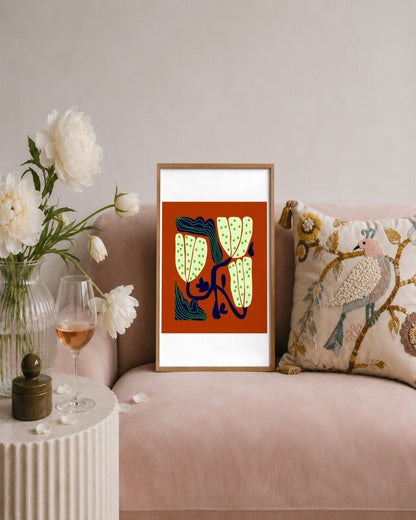 SENT Studio - Artistic Poster No. 33 - framed print in a styled room