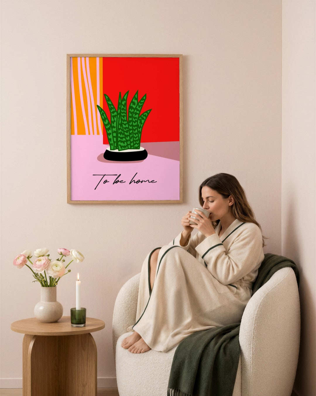 SENT Studio - Artistic Poster No. 57 - framed print in a styled room