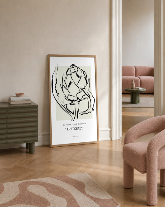 SENT Studio - Bohemian Poster No. 62 - framed print in a styled room