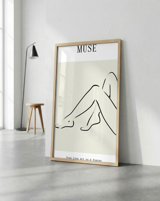 SENT Studio - Bohemian Poster No. 61 - framed print in a styled room