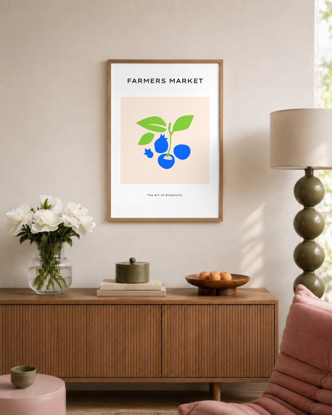 SENT Studio - Abstract Poster No. 61 - framed print in a styled room