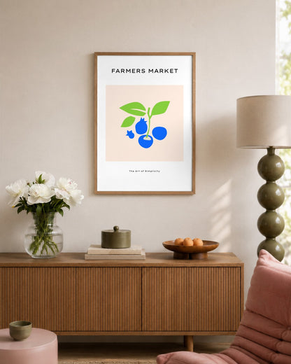 SENT Studio - Abstract Poster No. 61 - framed print in a styled room