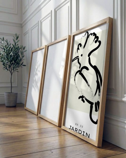 SENT Studio - Bohemian Poster No. 9 - framed print in a styled room