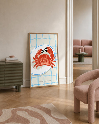 SENT Studio - Cravings Poster No. 12 - framed print in a styled room