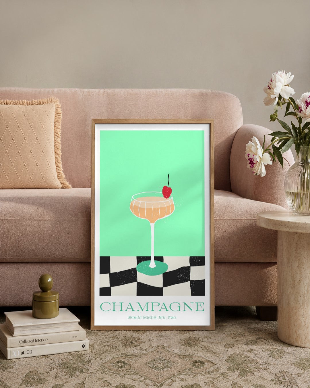 SENT Studio - Cravings Poster No. 25 - framed print in a styled room