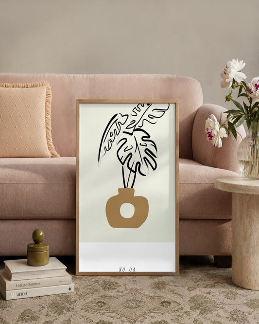 SENT Studio - Bohemian Poster No. 79 - framed print in a styled room